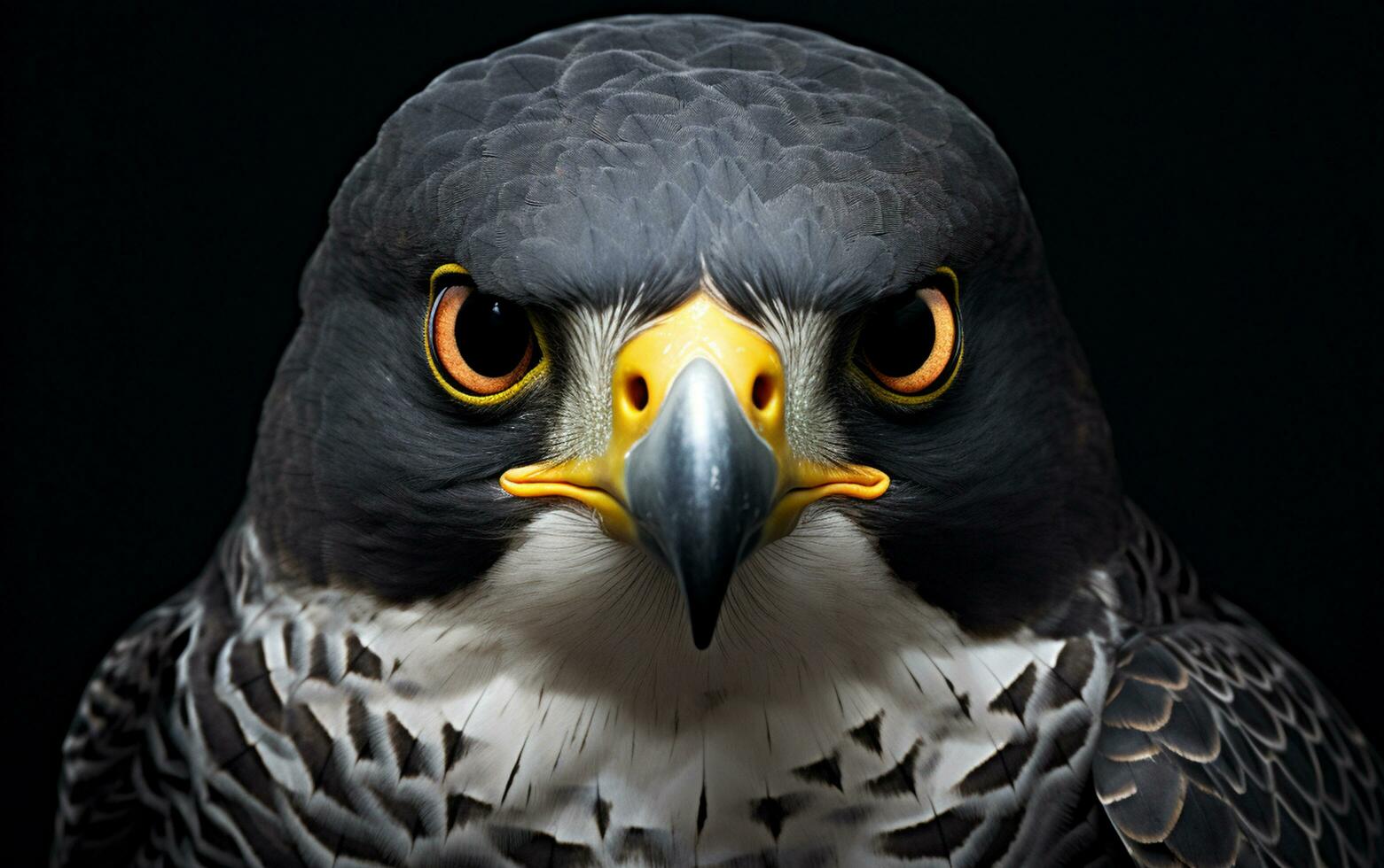 AI Generative Peregrine Falcon bird illustration photography photo