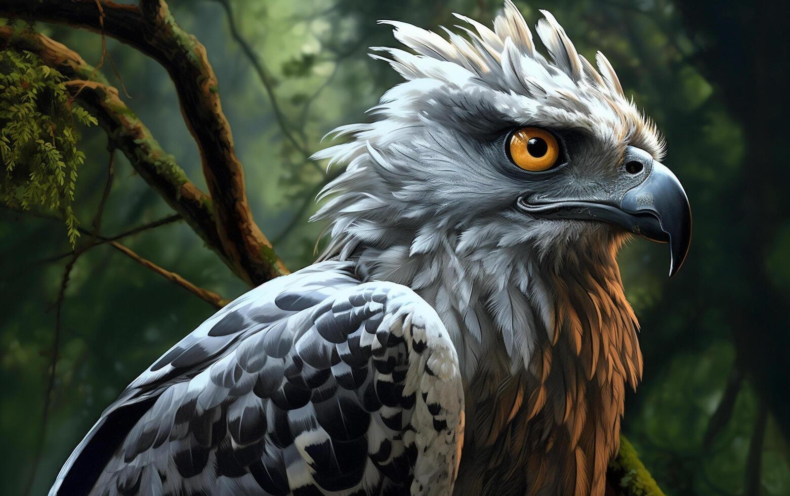 AI generated AHarpy Eagle bird photo