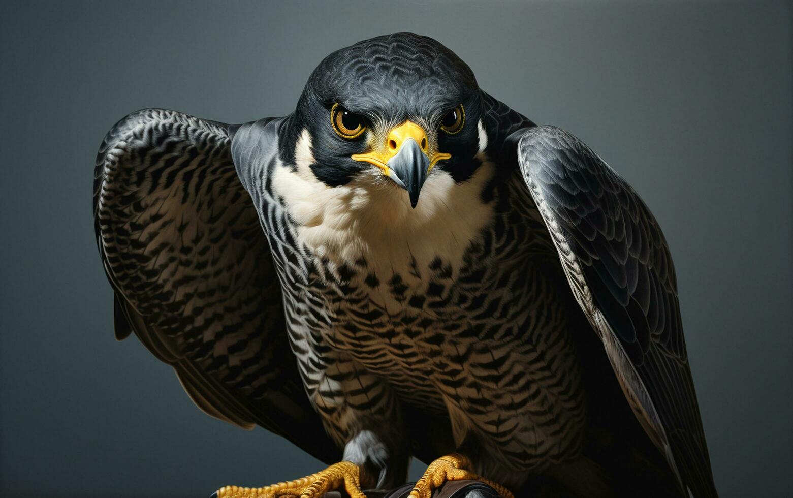 AI Generative Peregrine Falcon bird illustration photography photo