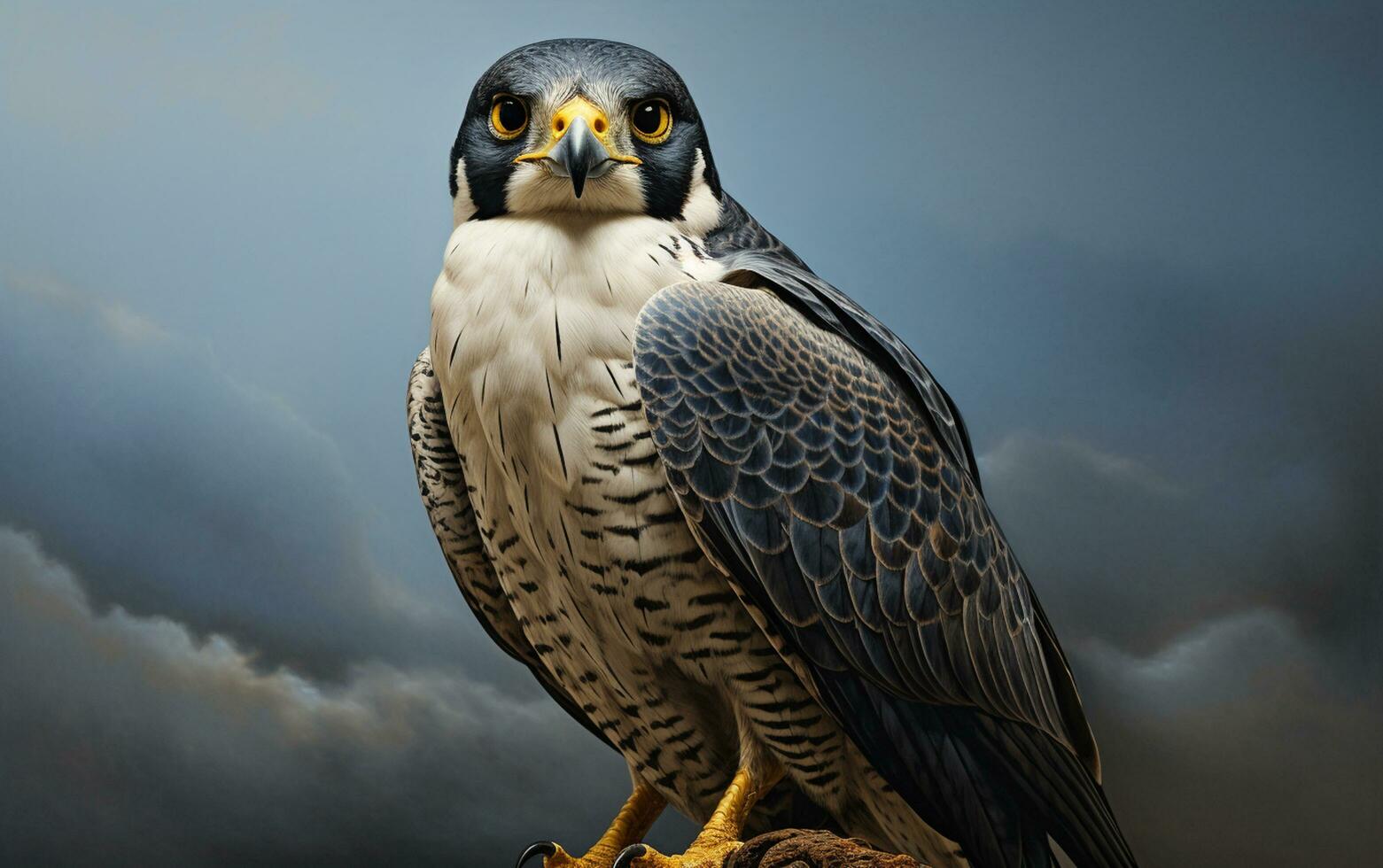 AI Generative Peregrine Falcon bird illustration photography photo