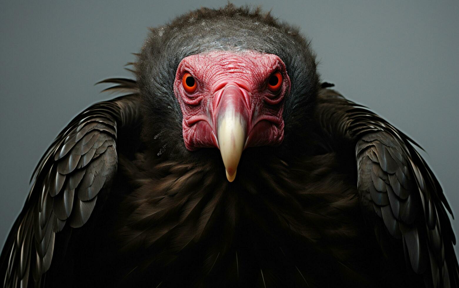 ai generativo Turquía buitre pájaro en natural ambiente foto