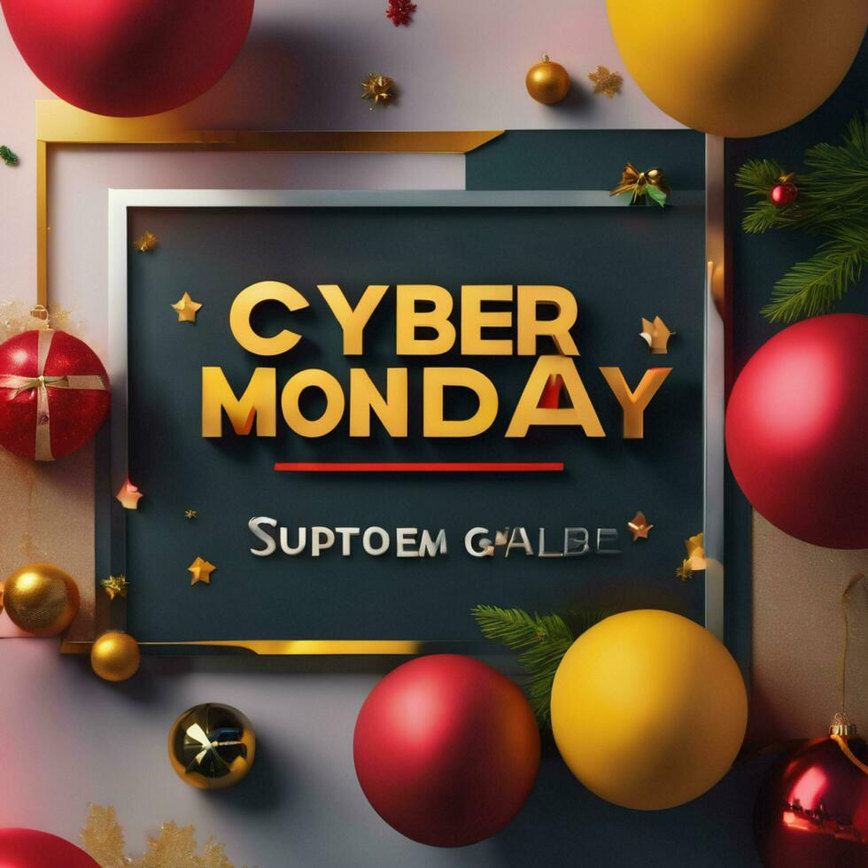 AI generated Cyber Monday Sale photo