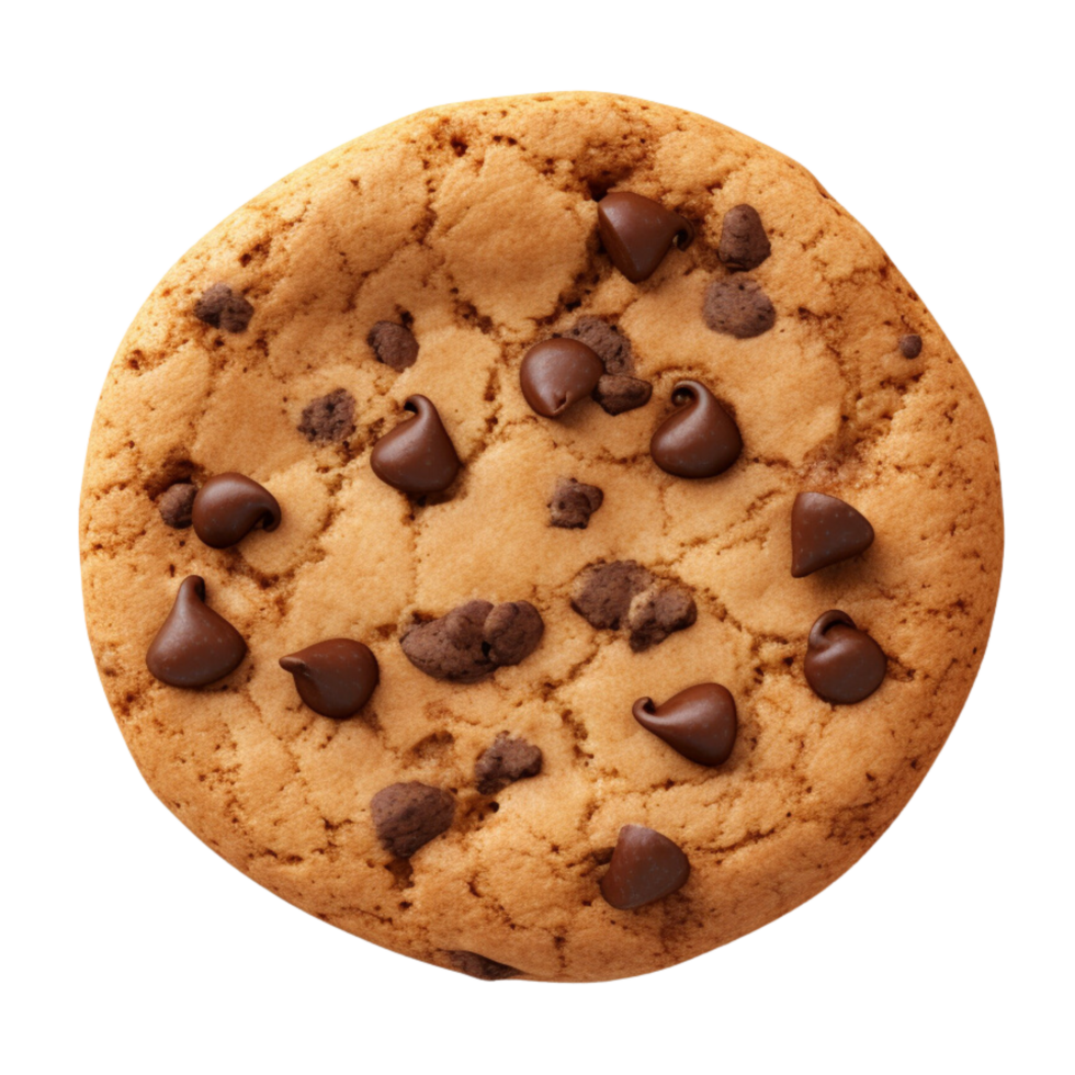 AI generated Cookies with chocolate chips clip art png