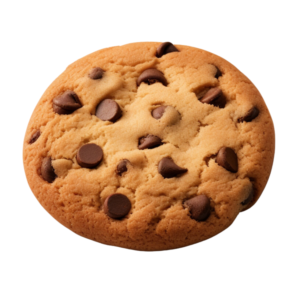 AI generated Cookies with chocolate chips clip art png