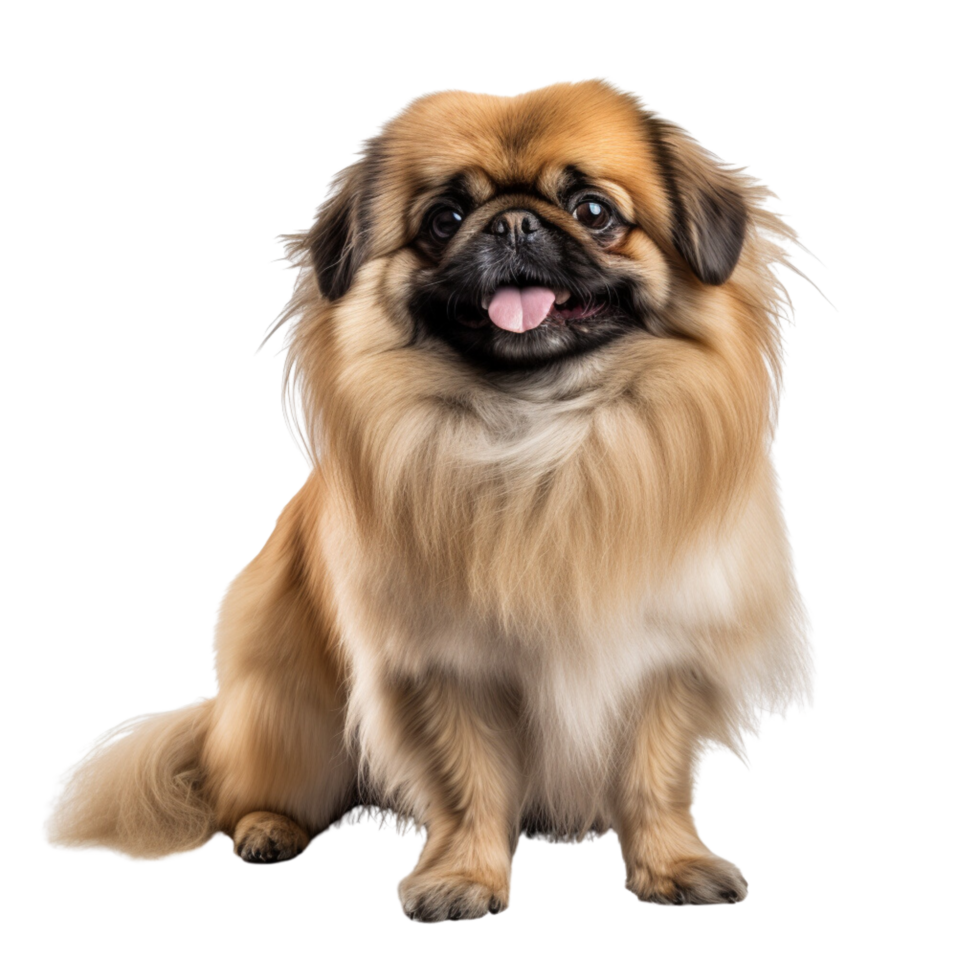 AI generated Pekingese Dog full body clip art png