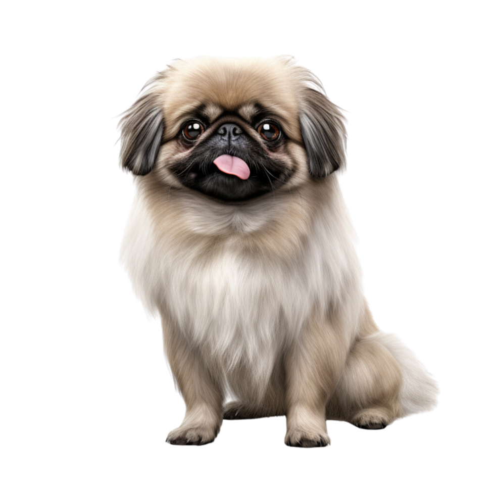 ai generado pekinés perro lleno cuerpo acortar Arte png