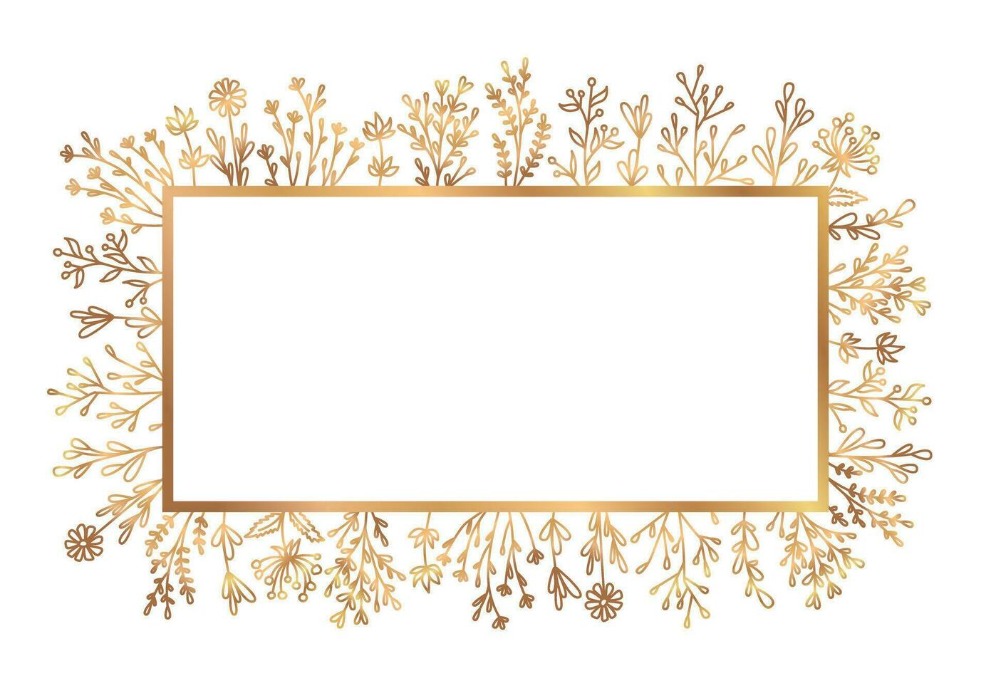 Elegant floral frame vector