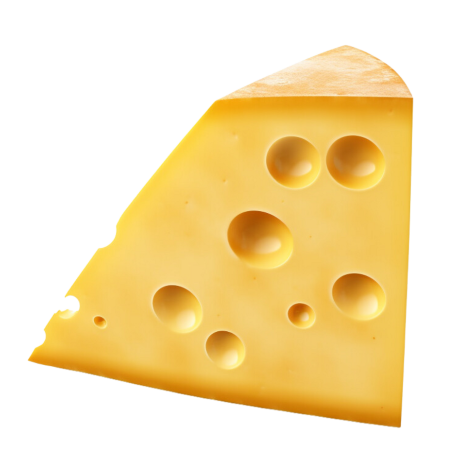 AI generated Piece of cheese clip art png