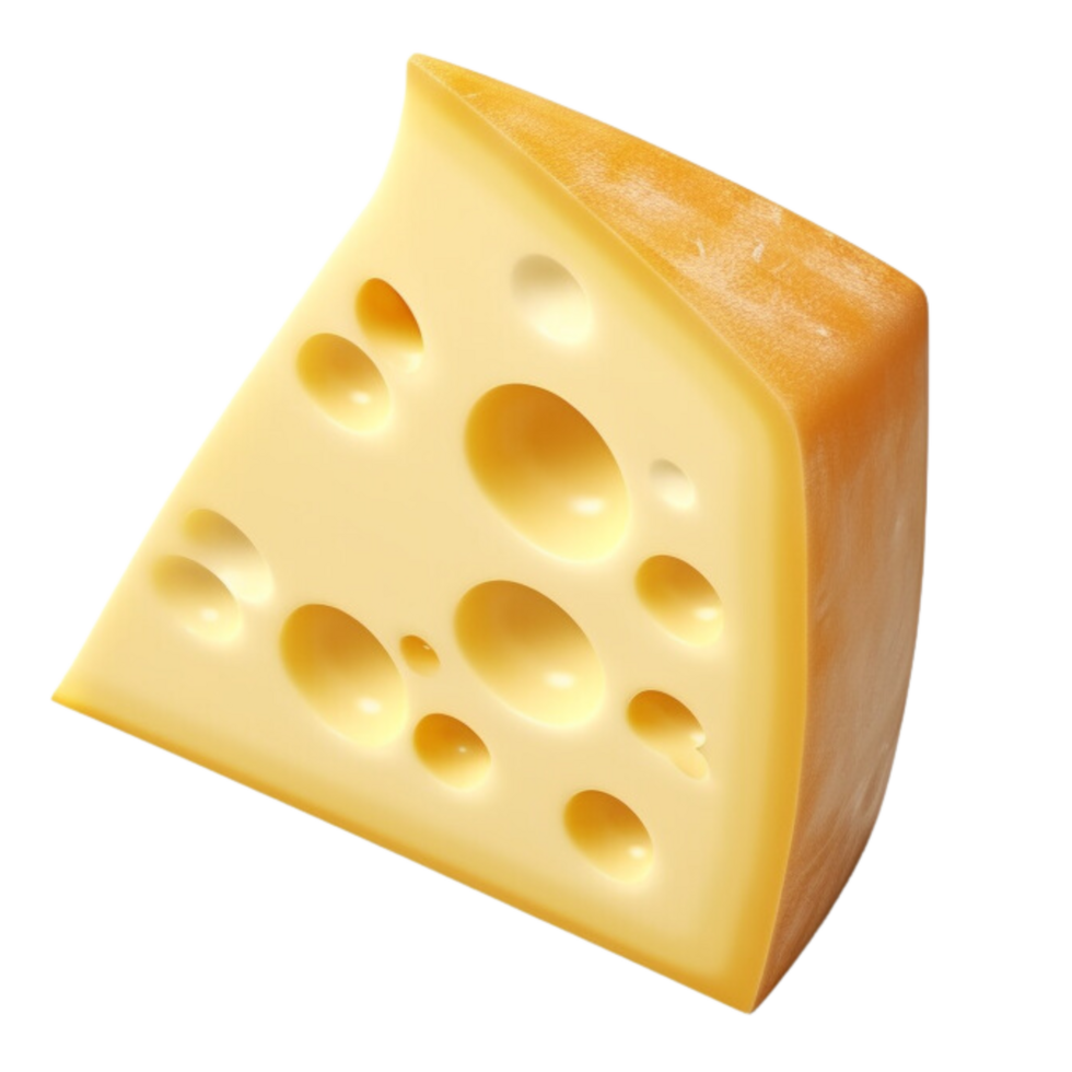 ai généré pièce de fromage agrafe art png