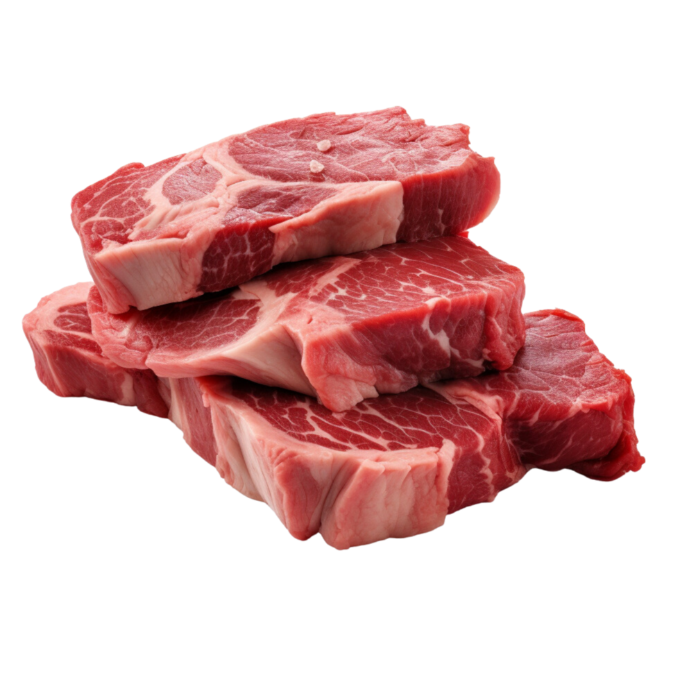AI generated Raw beef stake clip art png
