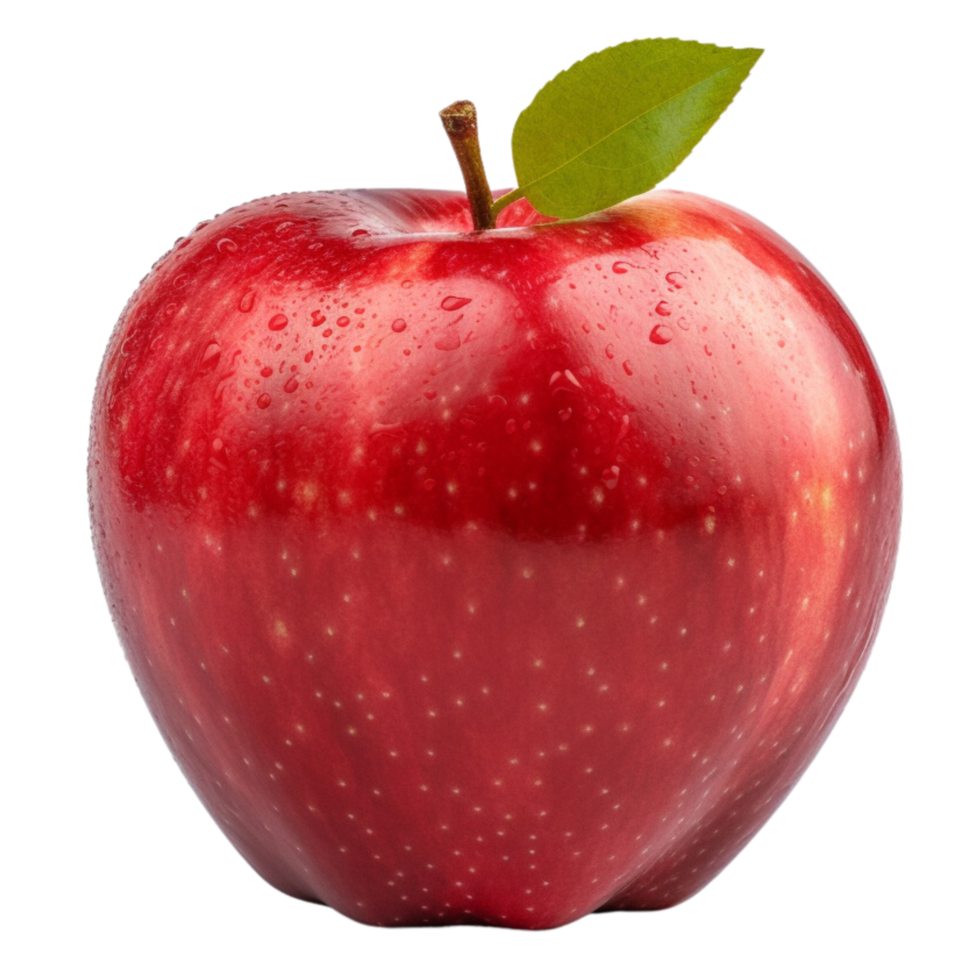 ai généré rouge Pomme agrafe art png