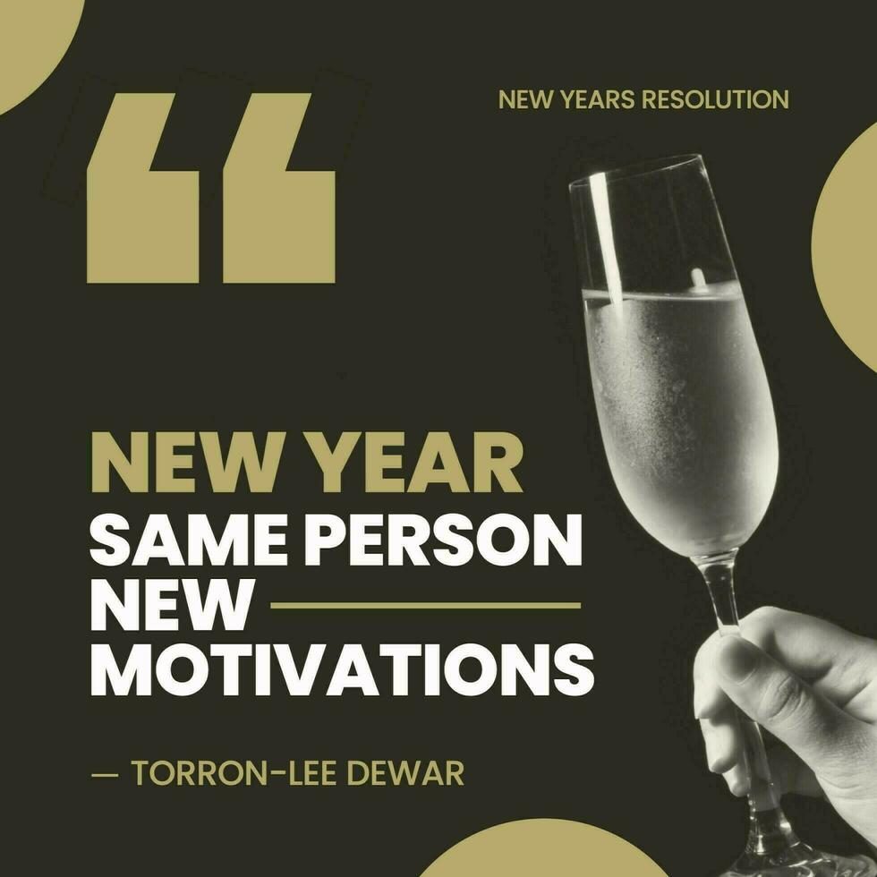 New Year Resolution Quotes for Instagram Post template