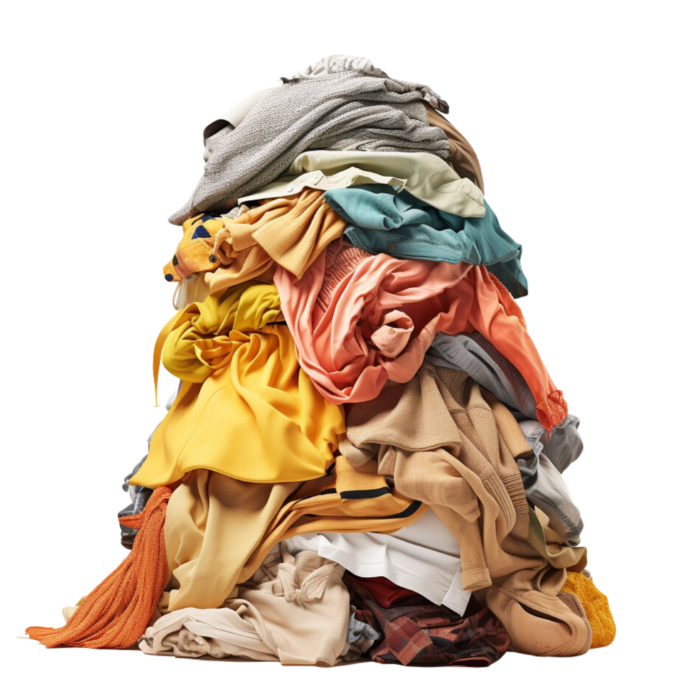 AI generated Stack of clothes clip art png