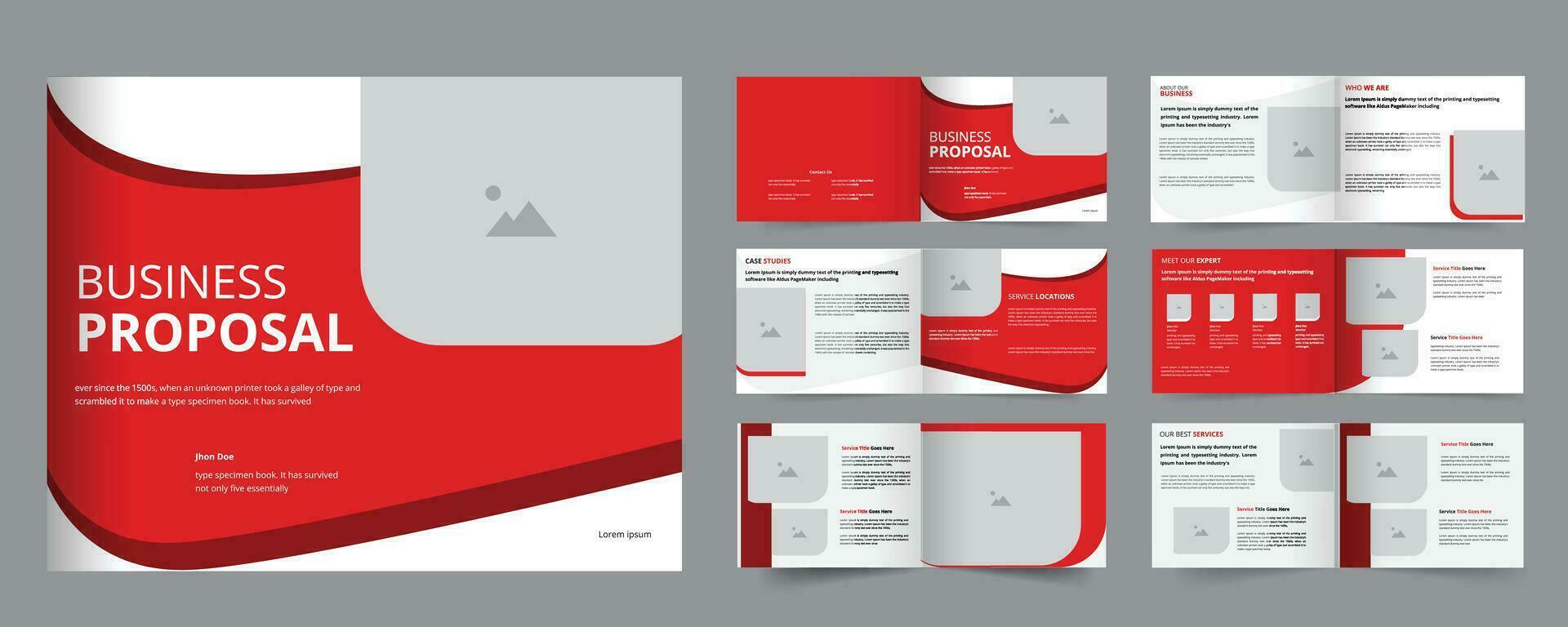 Business Project Proposal Template. Use for presentation background, brochure design, website slider vector