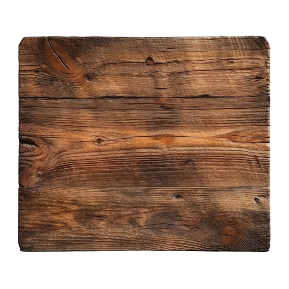 AI generated Wooden board clip art png