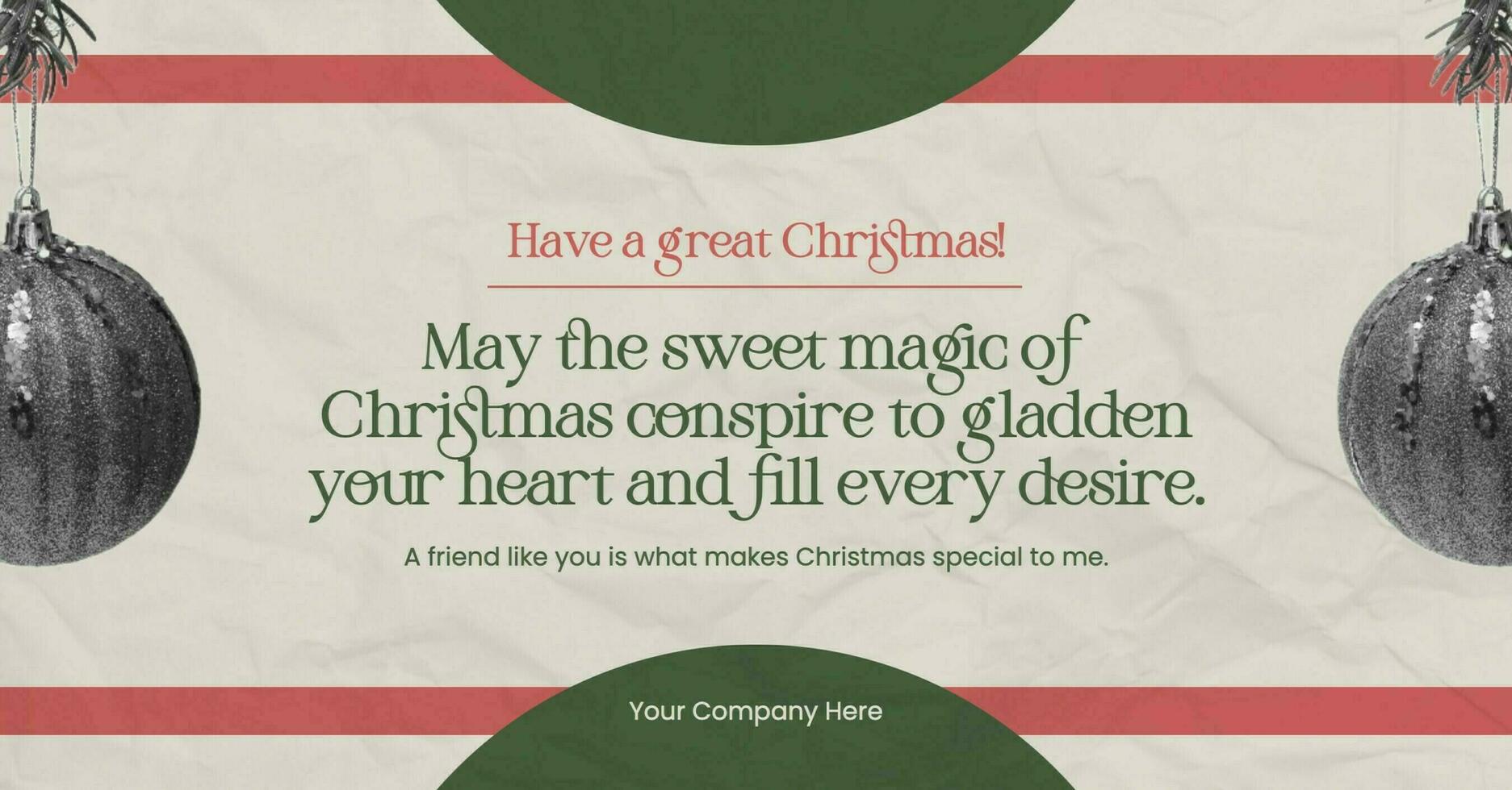 Christmas Greetings Facebook Ads template