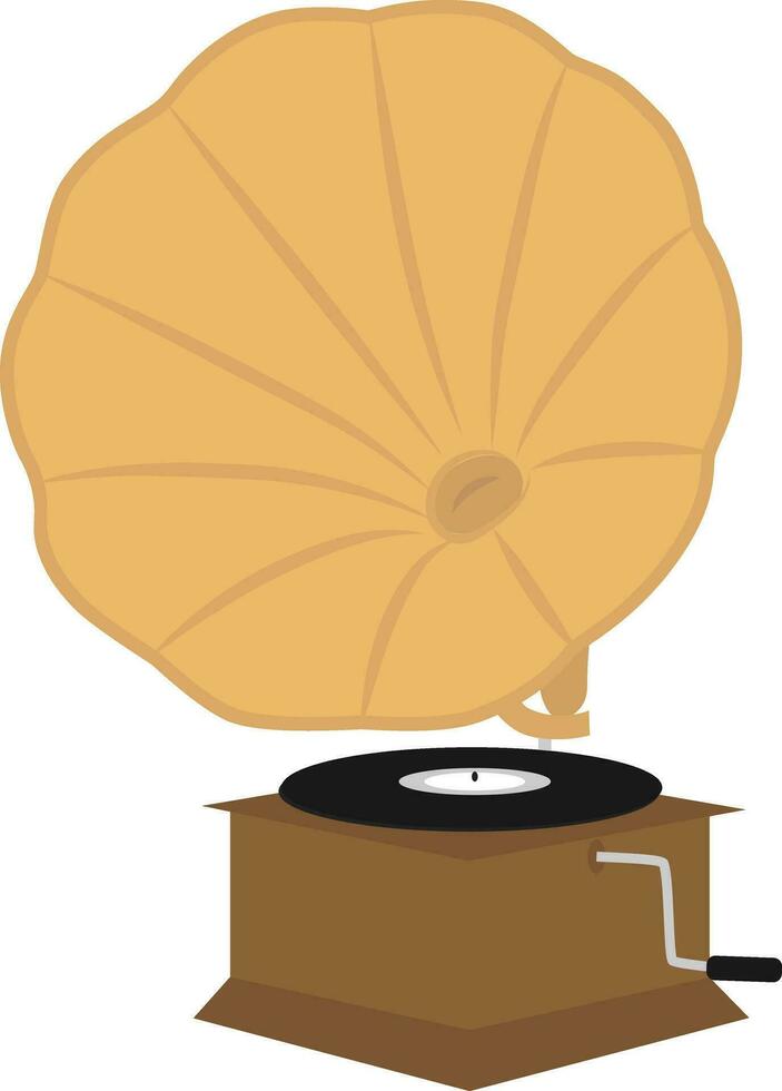 vector ilustración de gramófono aislado en blanco antecedentes