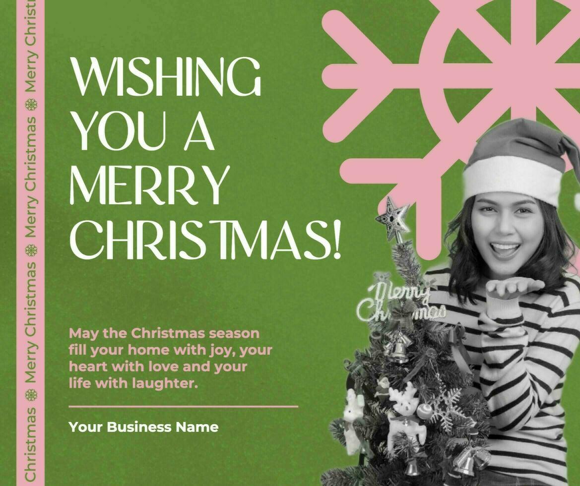 Christmas Season's Greetings Facebook Post template