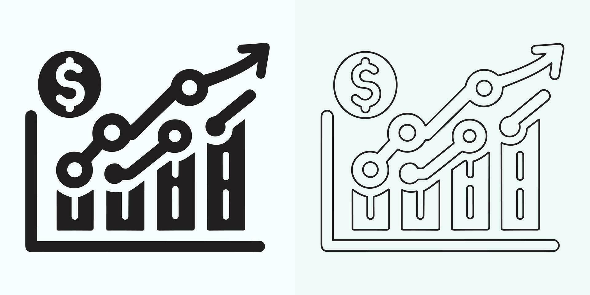 Growing Graph Icon set, Bar Chart Icon, Infographic, Growths Chart Collection For Business Improvement Analytics, Diagram Symbol, Financial Profit Chart Bar Vector Illustration