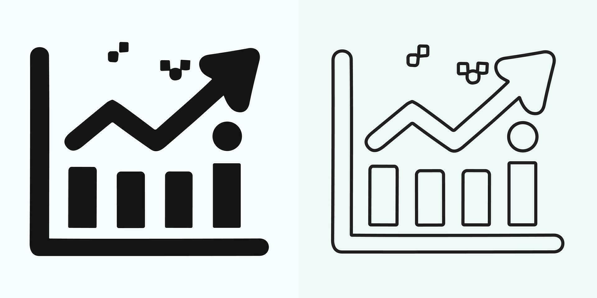 Growing Graph Icon, Bar Chart Icon, Infographic, Growths Chart Collection For Business Improvement Analytics, Diagram Symbol, Financial Profit Chart Bar Vector Illustration