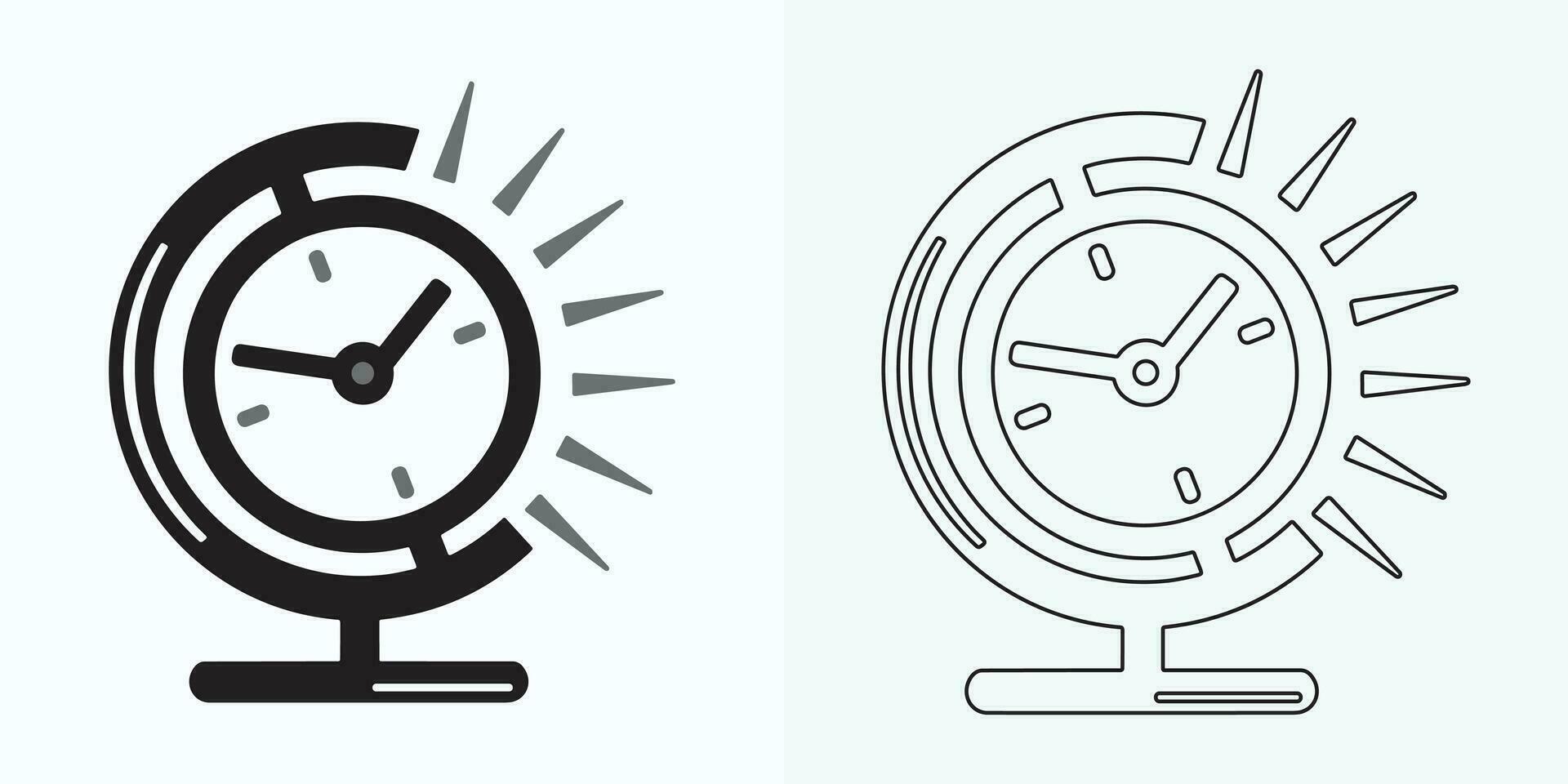 hora y reloj conjunto de lineal iconos hora gestión. Temporizador, velocidad, alarma, restaurar, hora gestión, calendario y más. colección de tiempo, reloj, mirar, Temporizador vector sencillo contorno íconos para web