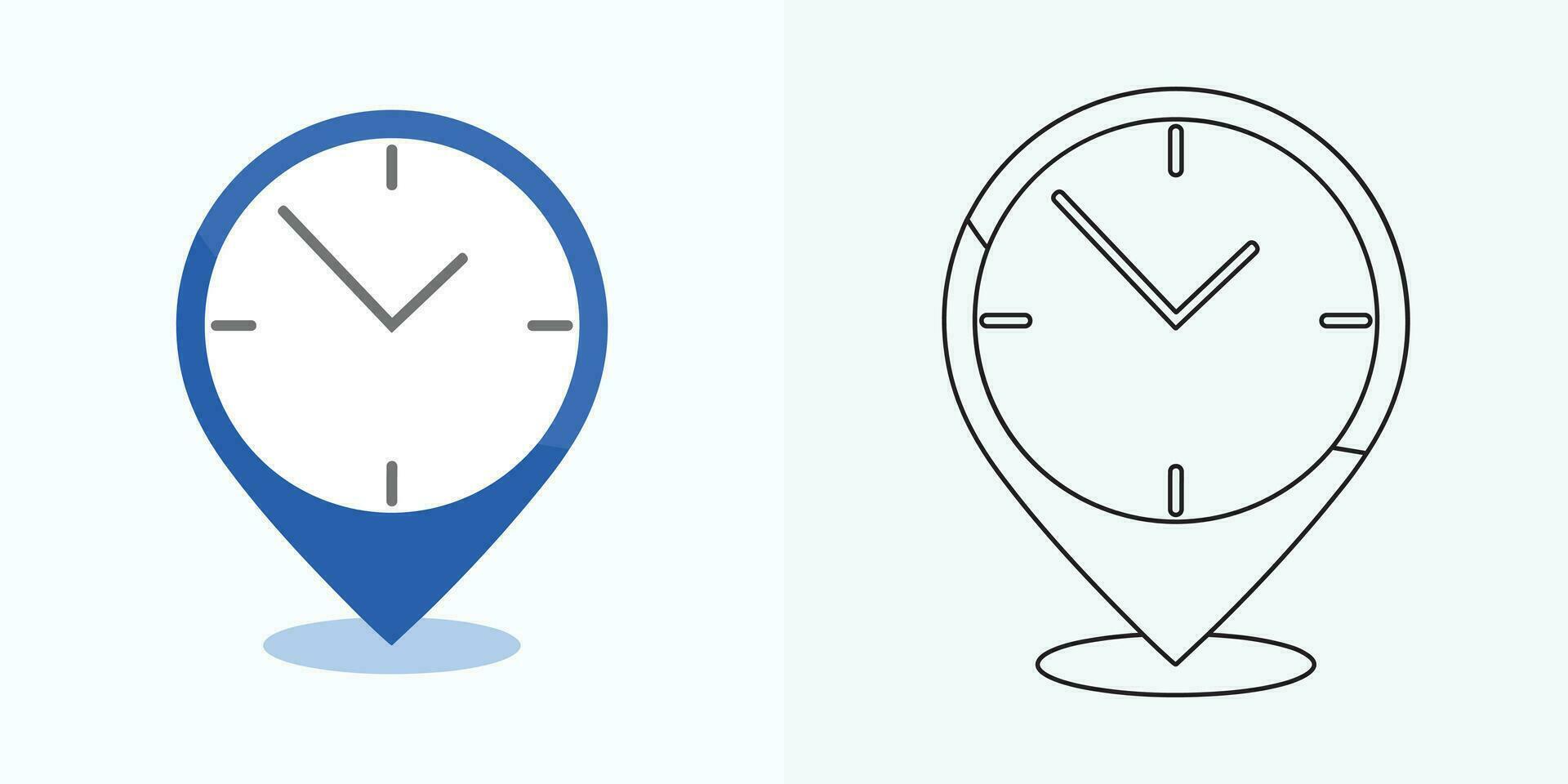Time and Clock set of linear icons. Time management. Timer, Speed, Alarm, Restore, Time Management, Calendar and more. Collection of time, clock, watch, timer vector simple outline icons for web