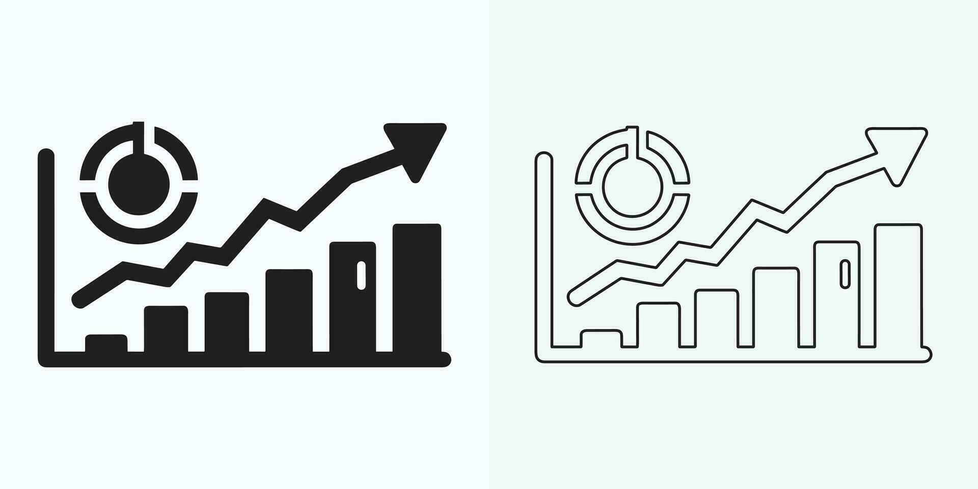 Growing Graph Icon, Bar Chart Icon, Infographic, Growths Chart Collection For Business Improvement Analytics, Diagram Symbol, Financial Profit Chart Bar Vector Illustration