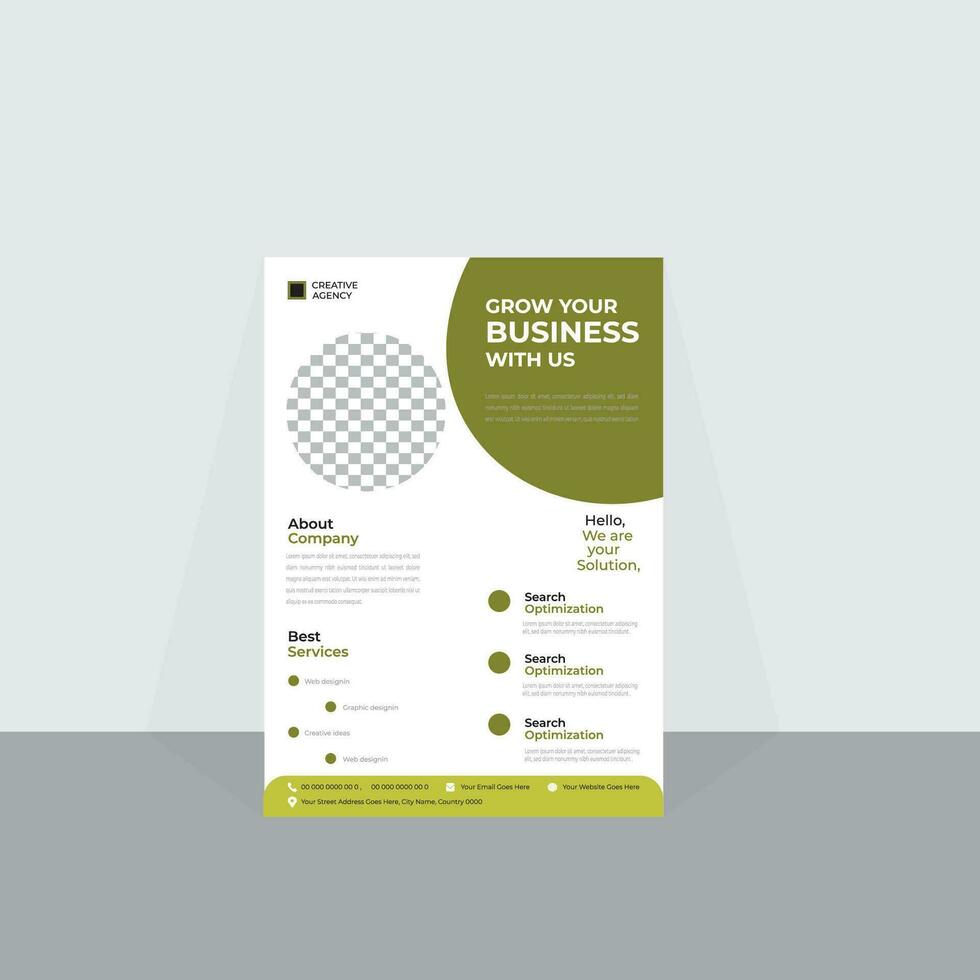 Business Flyer Template Pro Vector Design