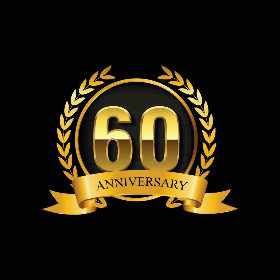 60 anniversary logo vector
