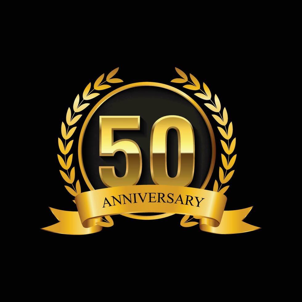 logotipo del 50 aniversario vector