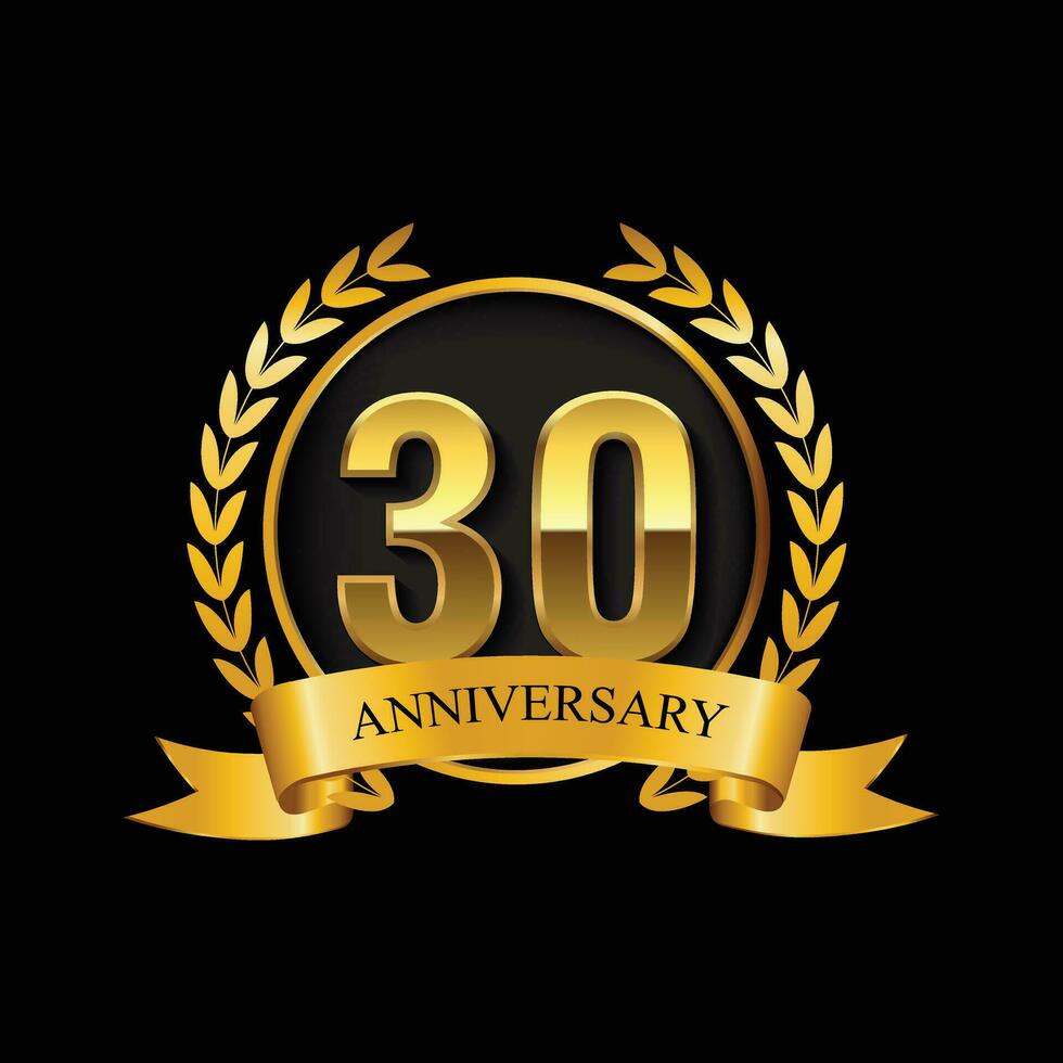 30 anniversary logo vector