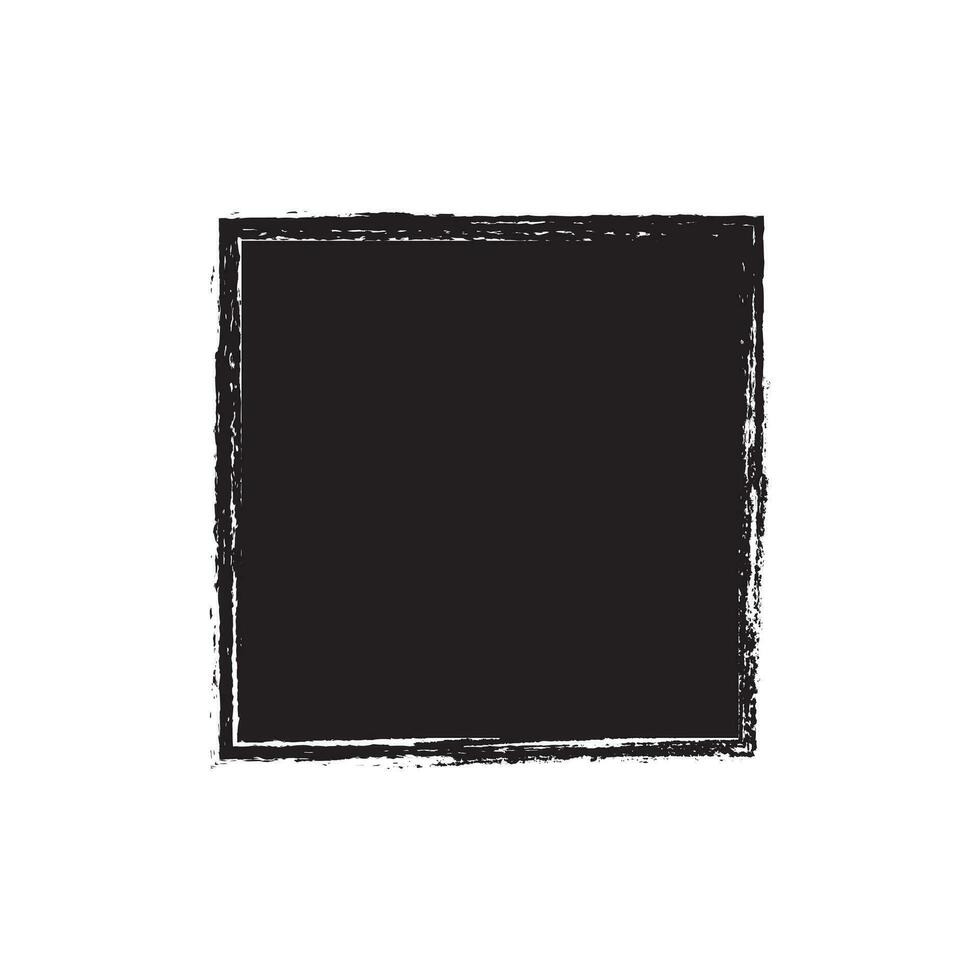 Rectangle grunge effect vector