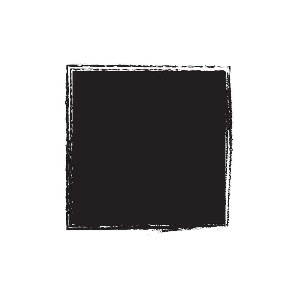 Rectangle grunge effect vector
