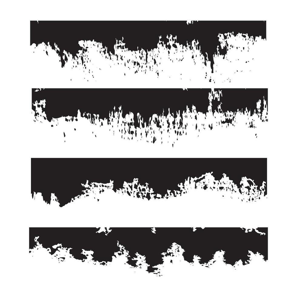 Brush Strokes ink splashes collection vector