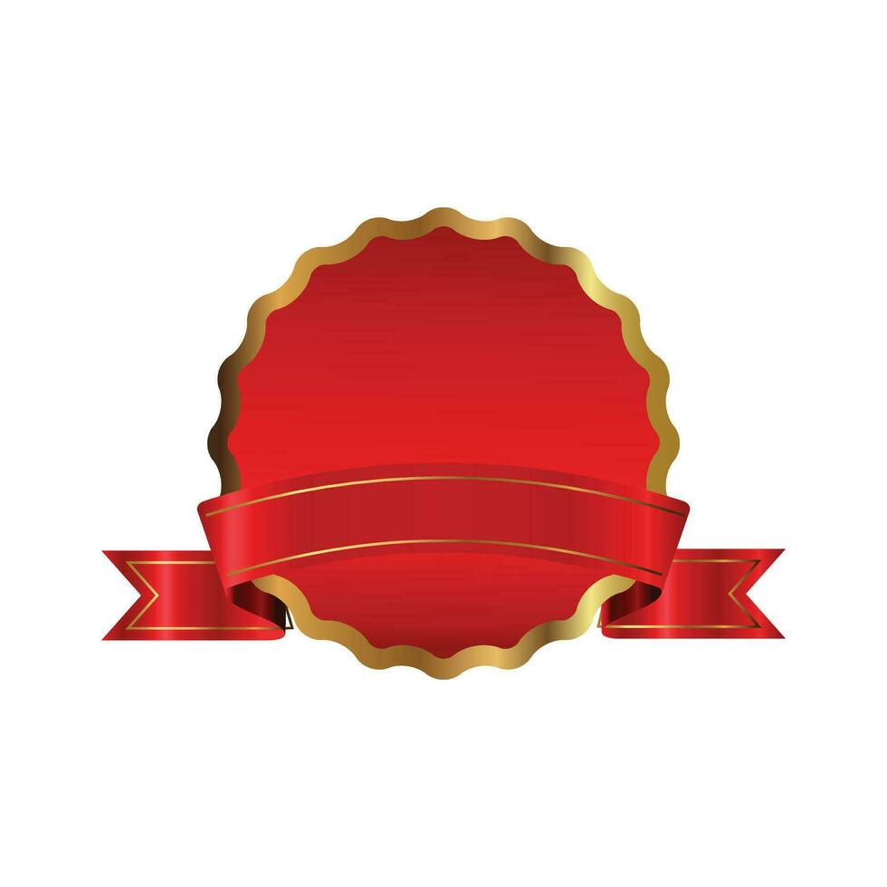 Red ribbon banner templates vector