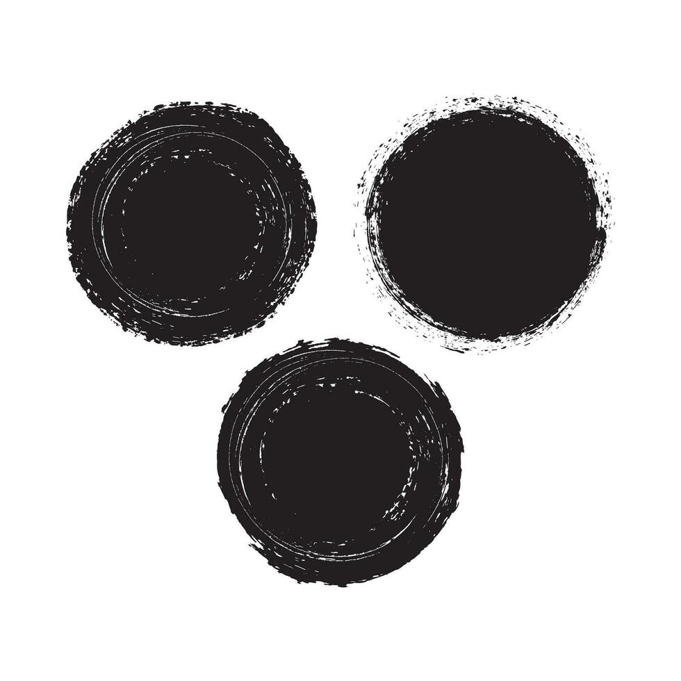 Round shape grunge illustration vector