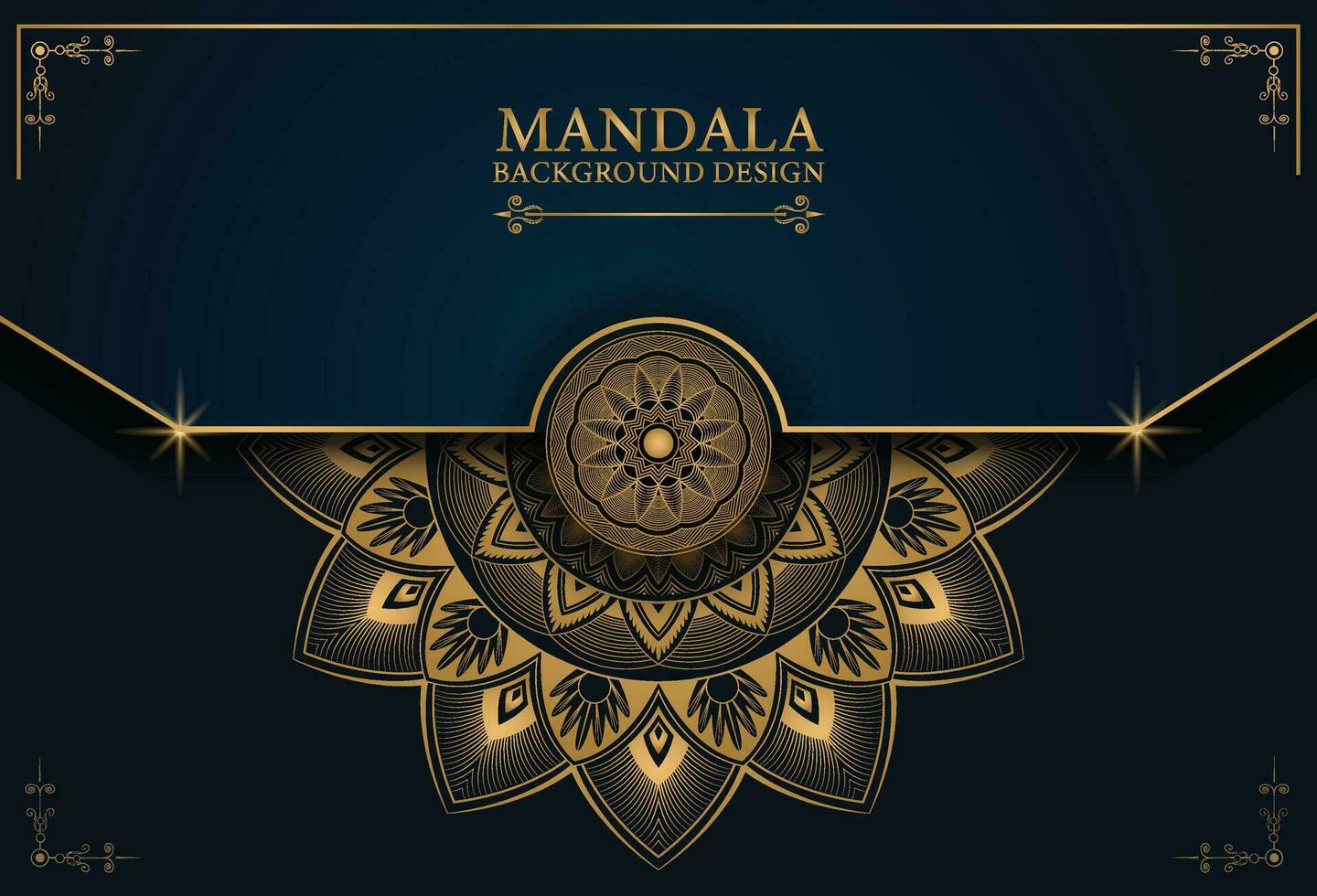 Fondo de mandala de lujo con patrón arabesco dorado estilo árabe islámico oriental. mandala decorativo de estilo Ramadán. mandala para imprimir, póster, portada, folleto, volante, pancarta vector