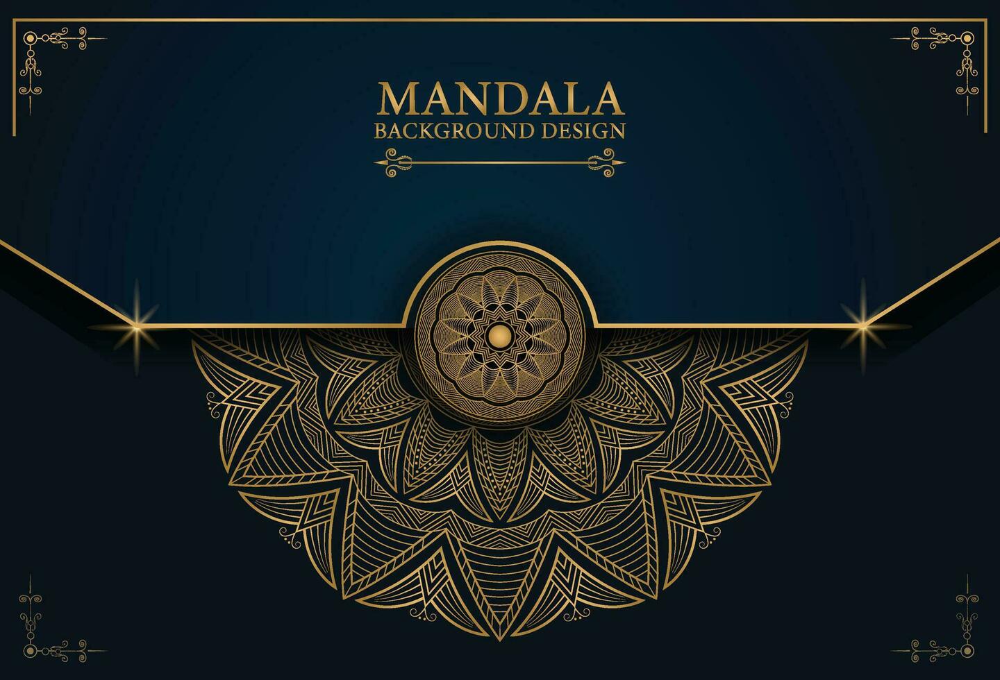 Fondo de mandala de lujo con patrón arabesco dorado estilo árabe islámico oriental. mandala decorativo de estilo Ramadán. mandala para imprimir, póster, portada, folleto, volante, pancarta vector