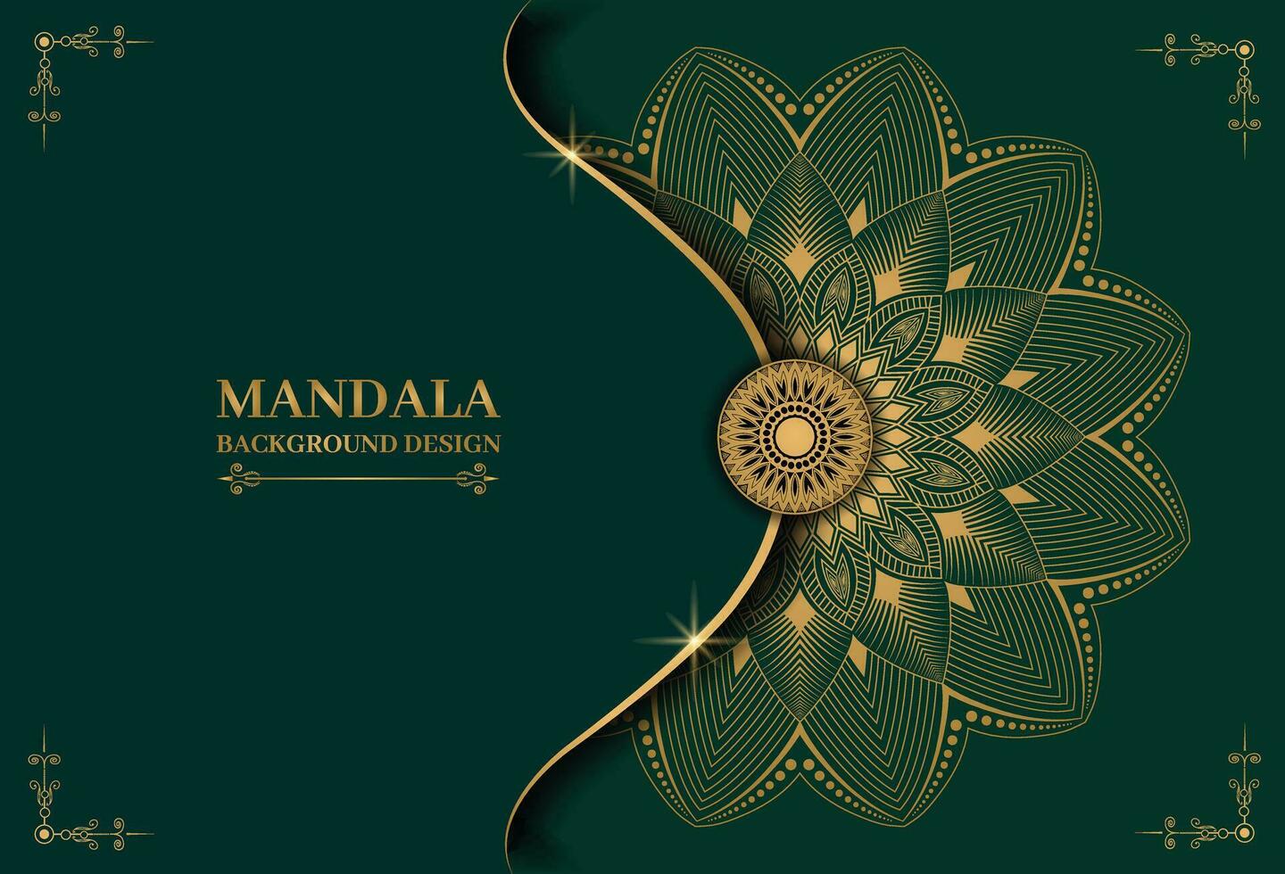 Fondo de mandala de lujo con patrón arabesco dorado estilo árabe islámico oriental. mandala decorativo de estilo Ramadán. mandala para imprimir, póster, portada, folleto, volante, pancarta vector