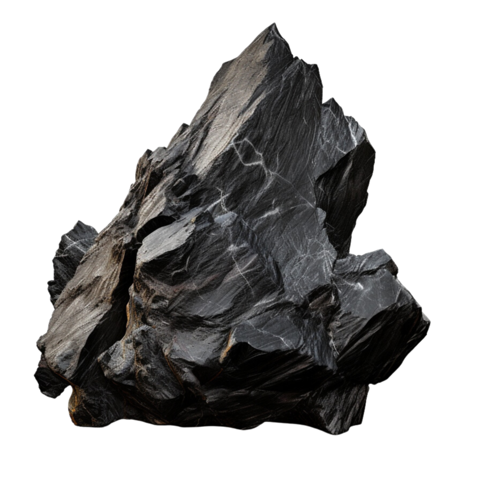 AI generated Coal stone clip art png