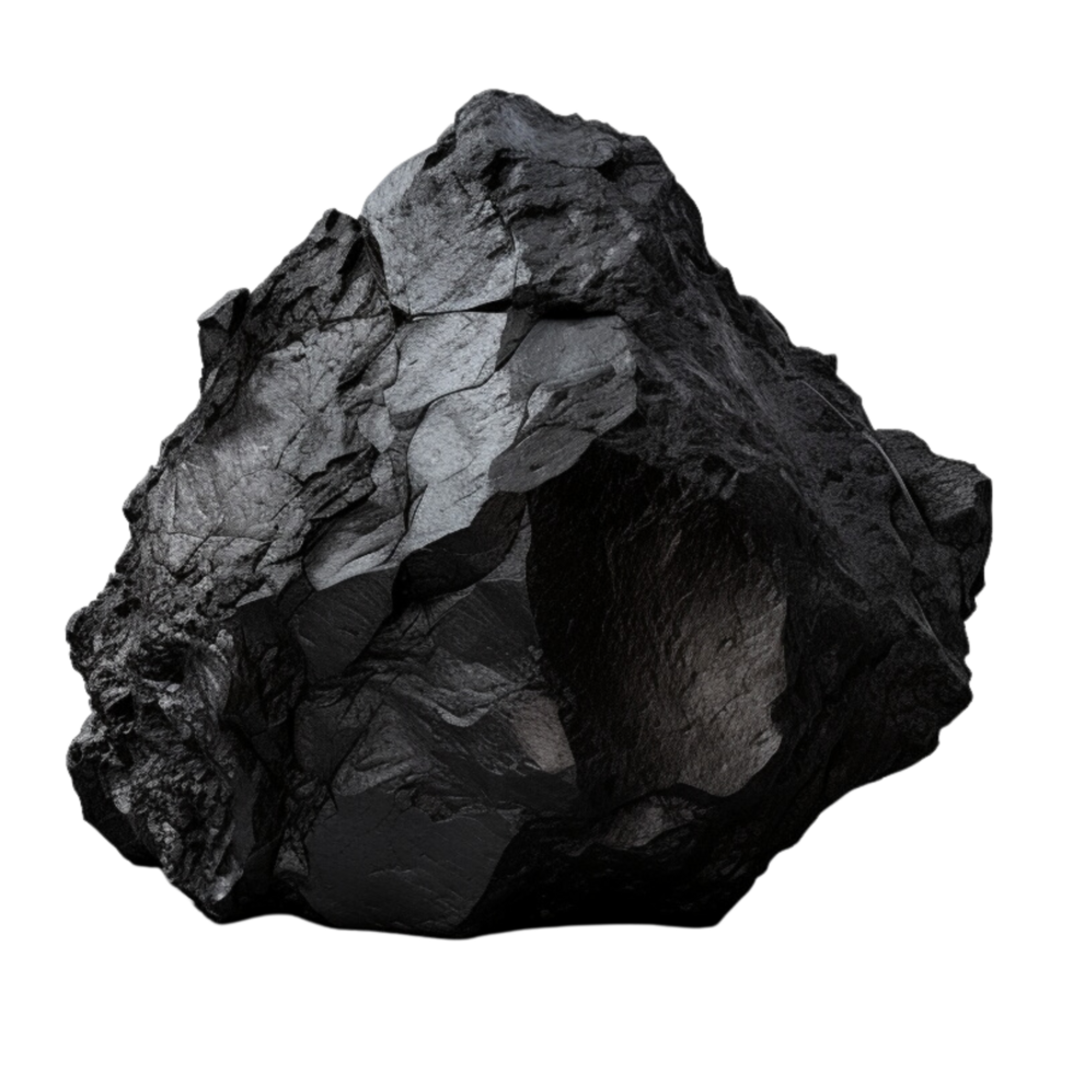 AI generated Coal stone clip art png