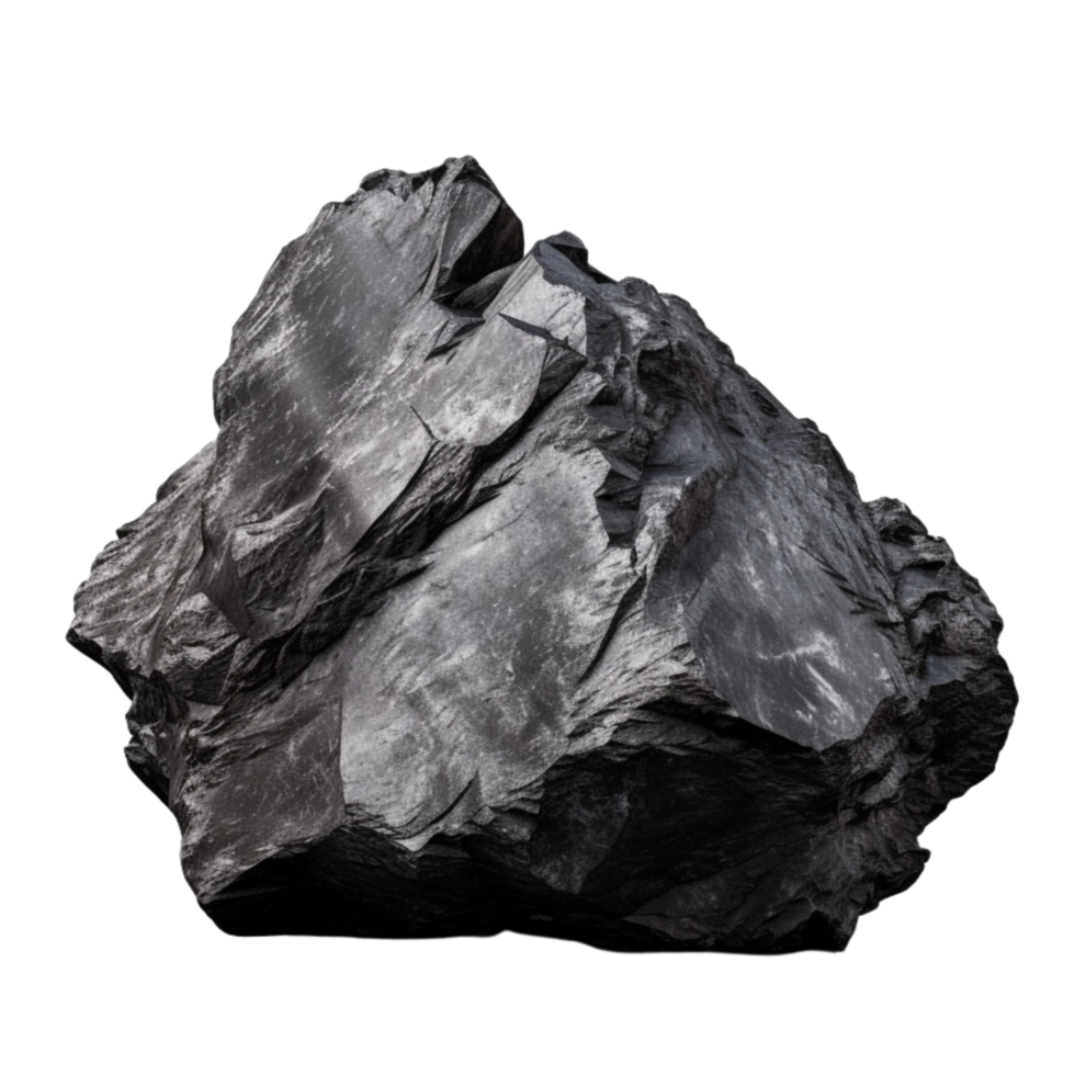 AI generated Coal stone clip art png