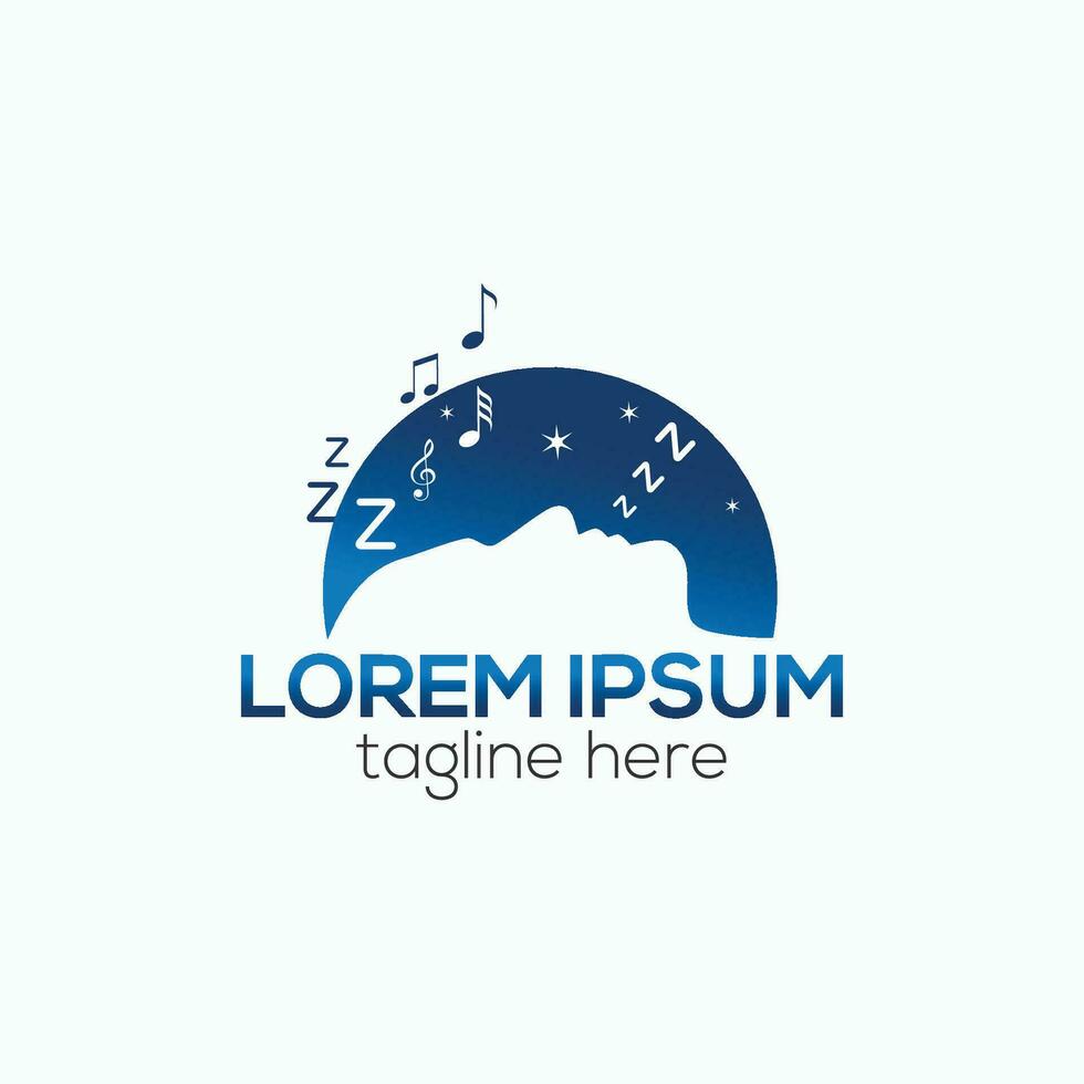 Deep sleep logo design concept vector for business and company template illustration