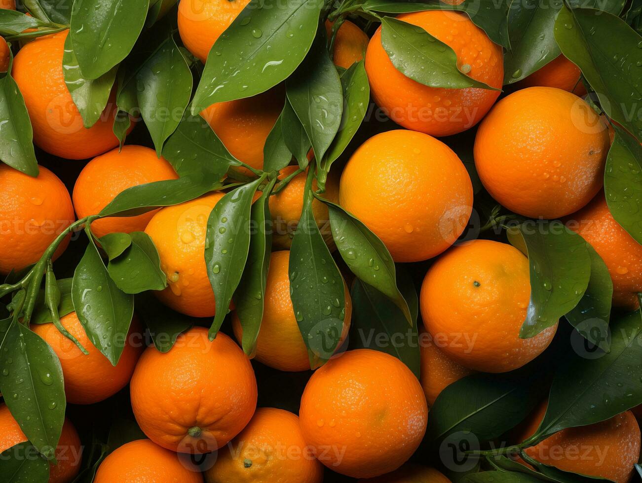 background of cut pieces of orange, lemon, kiwi photo AI Generative