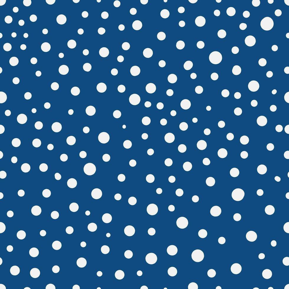 Colorful blue Hand drawn dots abstract background vector