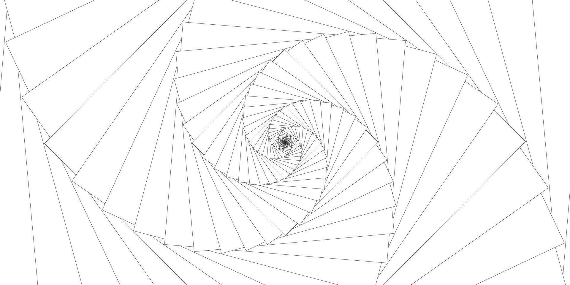 Abstract background with spiral. Monochrome texture. Vector illustration