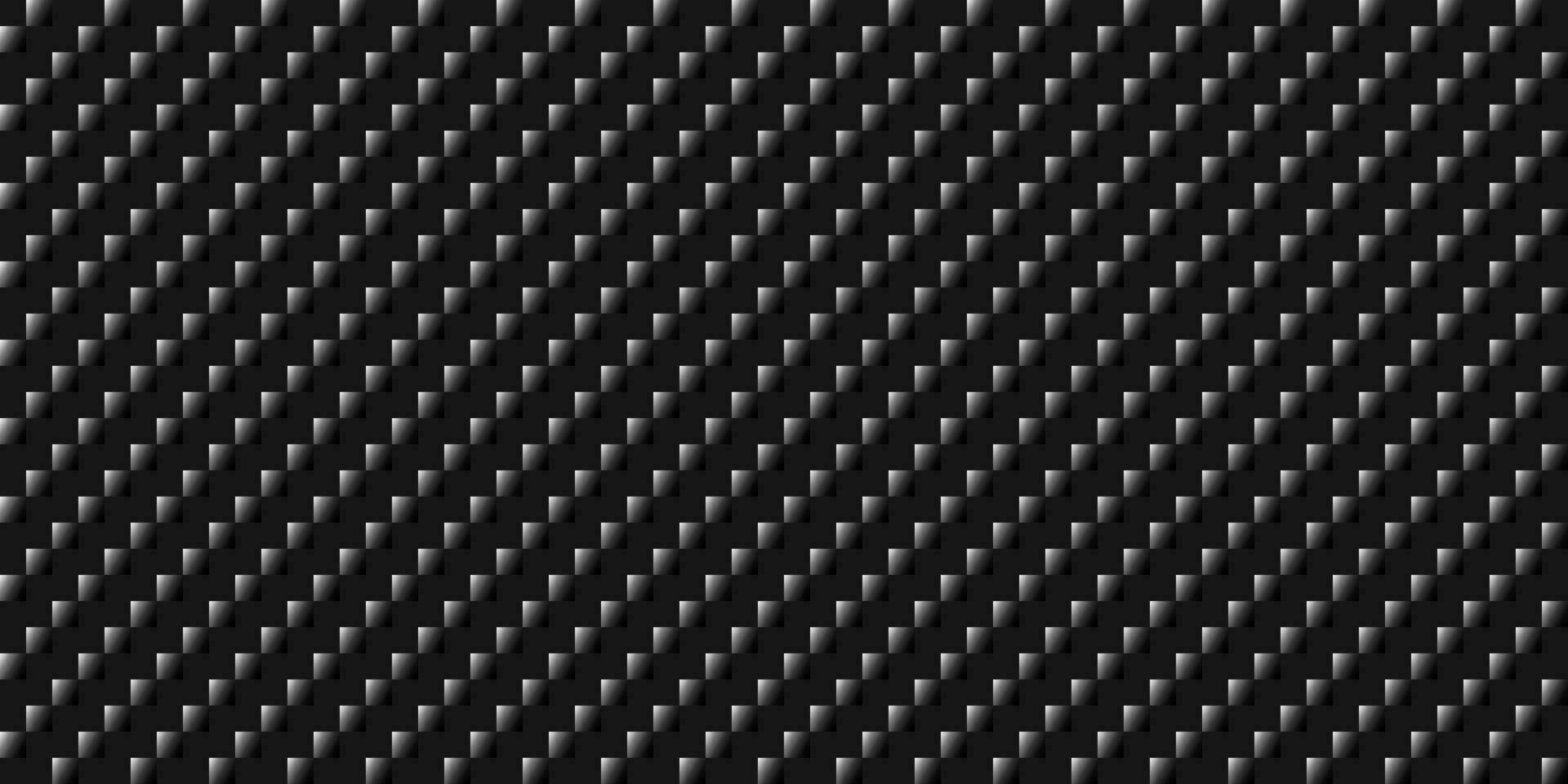 Dark black Geometric grid Carbon fiber background Modern dark seamless texture Pixel diagonal lines vector
