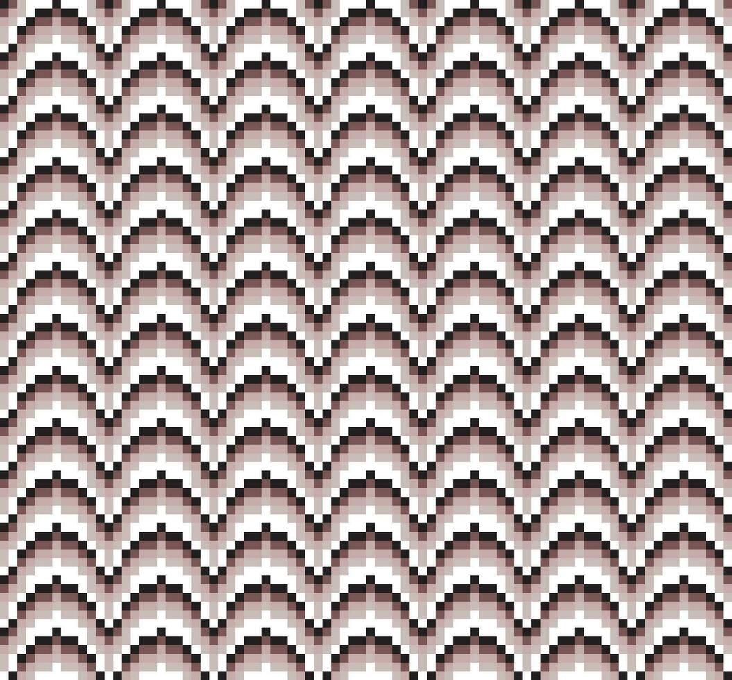 Monochrome geometric grid Pixel Art background Modern black and white abstract mosaic texture vector