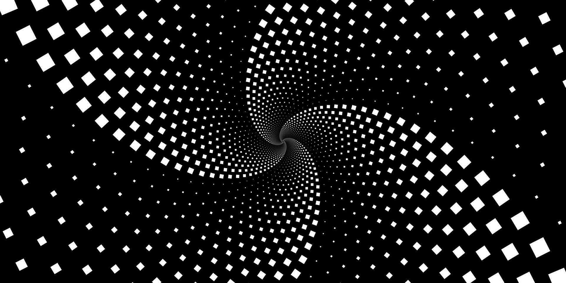 arremolinándose radial antecedentes. negro y blanco trama de semitonos punteado antecedentes popular Arte cubrir textura. vector