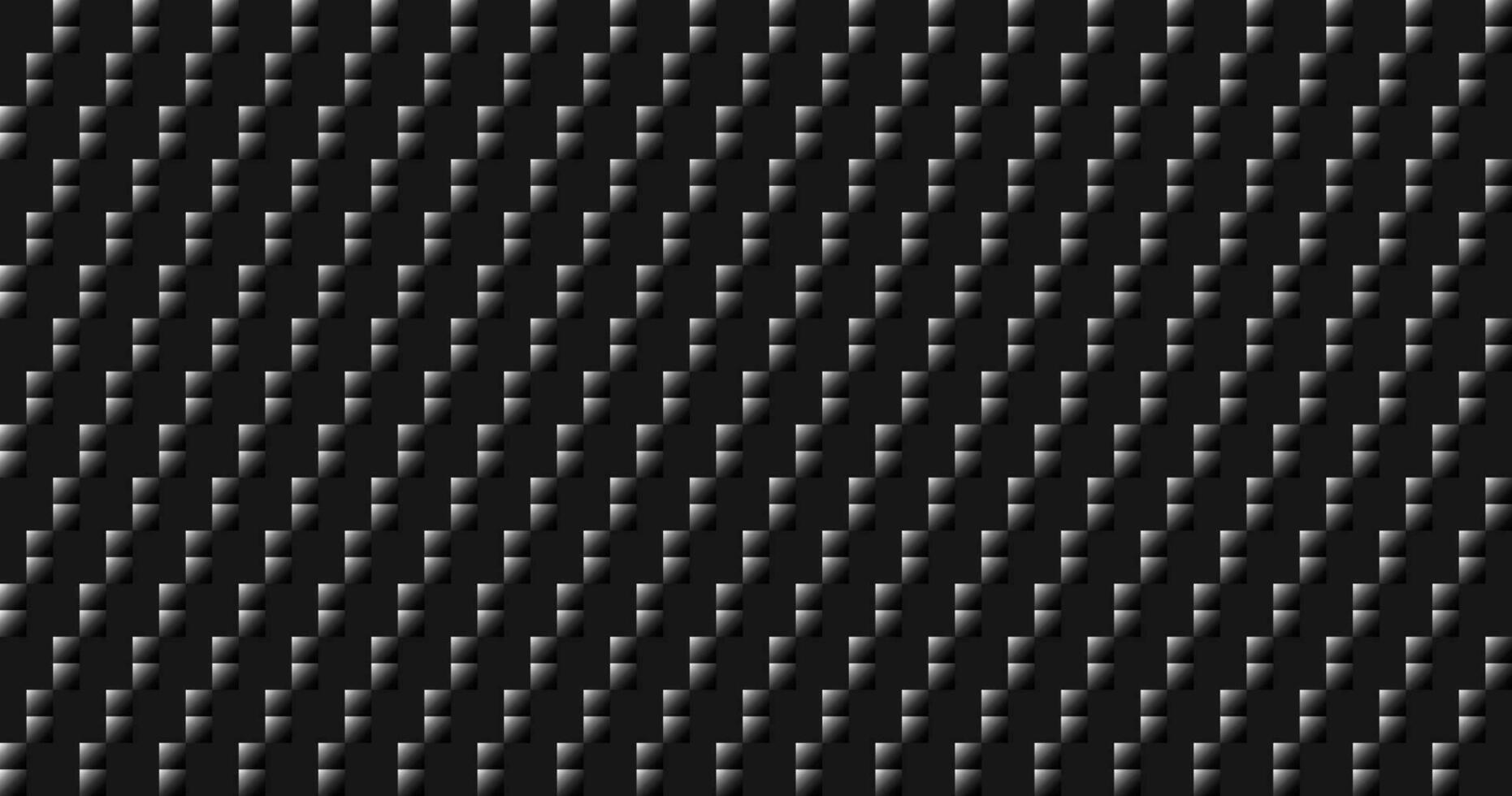 Dark black Geometric grid Carbon fiber background Modern dark seamless texture Pixel diagonal lines vector